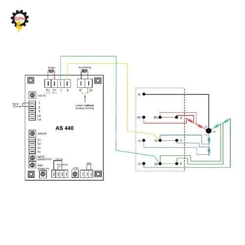 AS440 AVR Ultimate Guide 2025: Boost Generator Power & Solve Voltage Issues Fast 2 AS440 AVR wiring and voltage regulator diagram