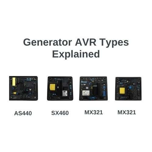 Generator AVR types AS440 SX460 MX321 comparison
