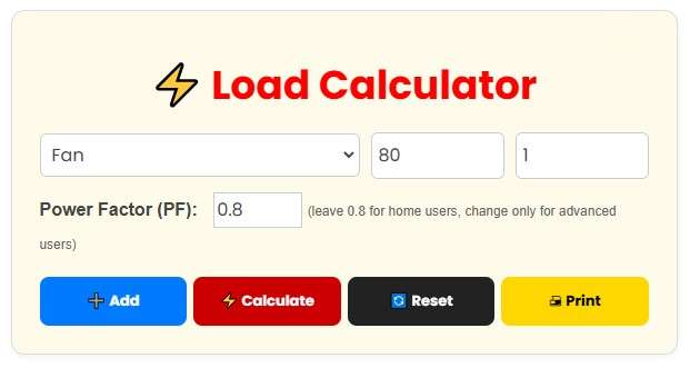 image for Load Calculator